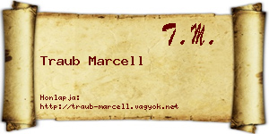 Traub Marcell névjegykártya